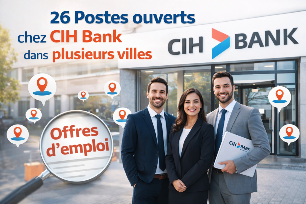 26 Postes ouverts chez CIH Bank dans plusieurs villes
