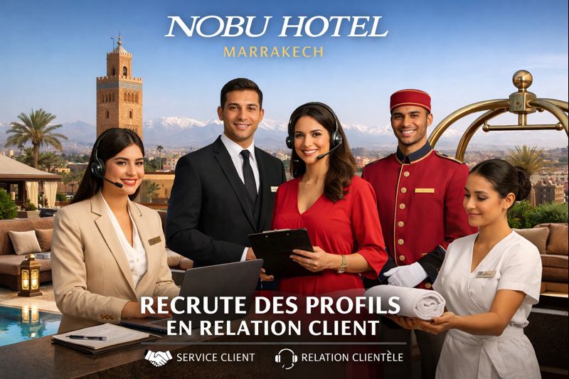 Nobu Hotel Marrakech recrute des profils en relation client