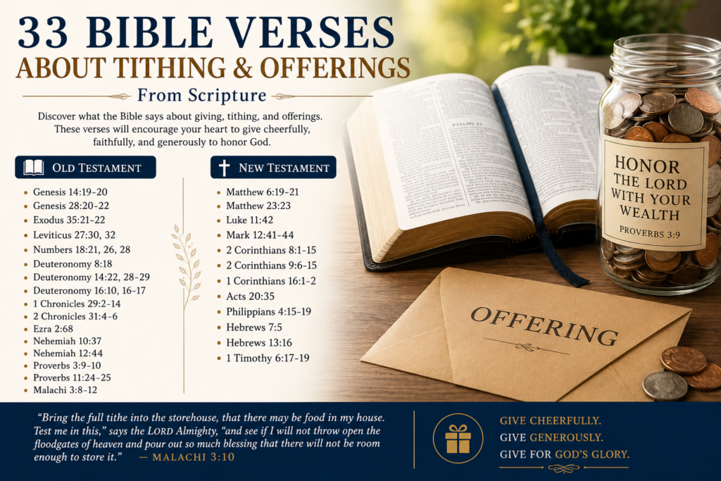 33 Bible Verses About Tithing and Offerings From Scripture