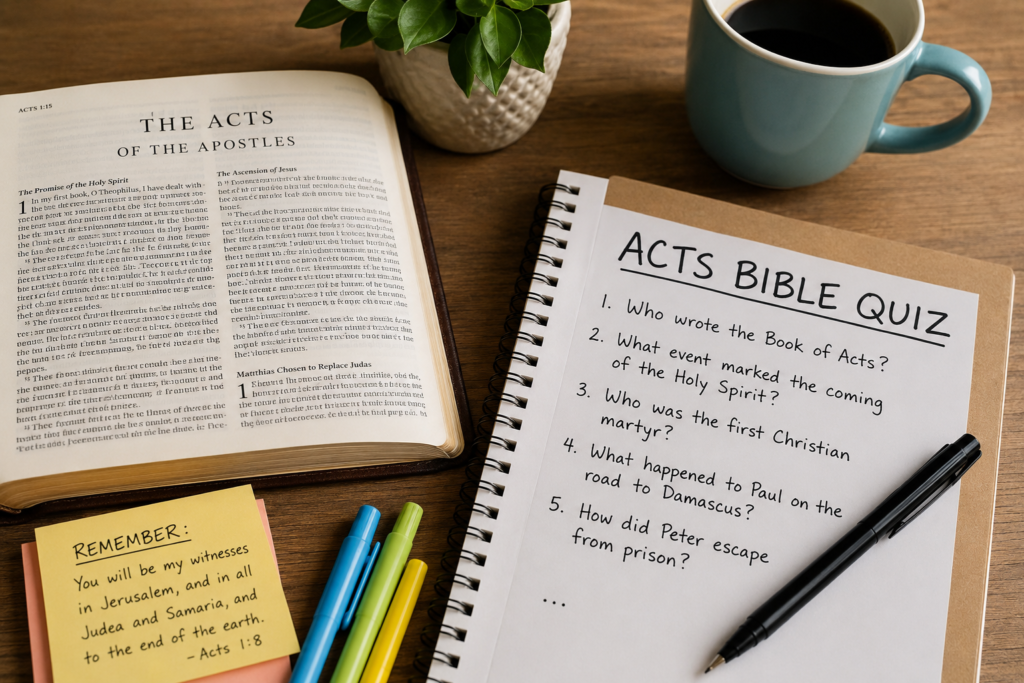 Acts Bible Quiz 25 Questions and Answers to Test Your Knowledge of the Early Church