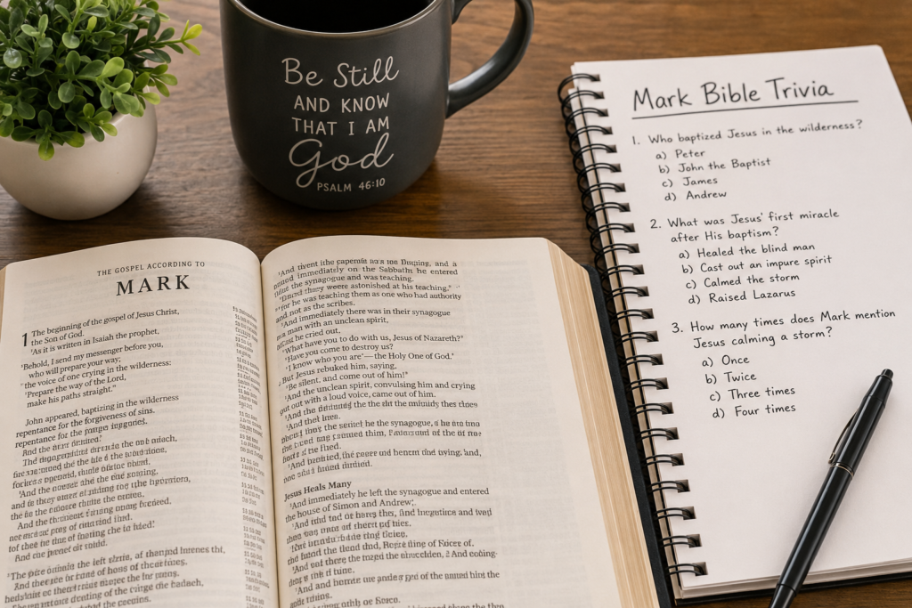 Mark Bible Trivia Quiz – 25 Questions and Answers About the Gospel of Mark